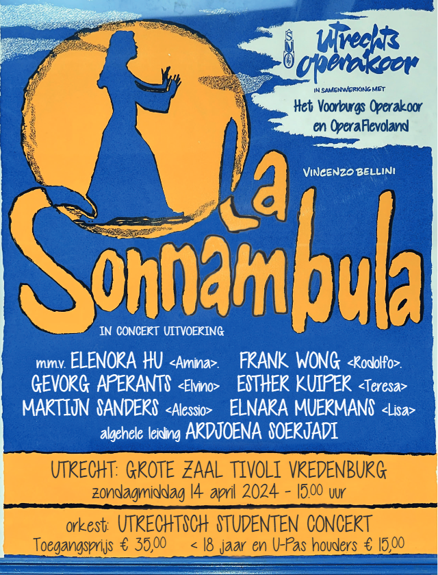 Concertposter La Sonnambula 14-4-2024
